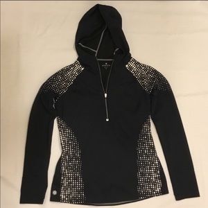 Athleta zip navy/white hoodie like new condition